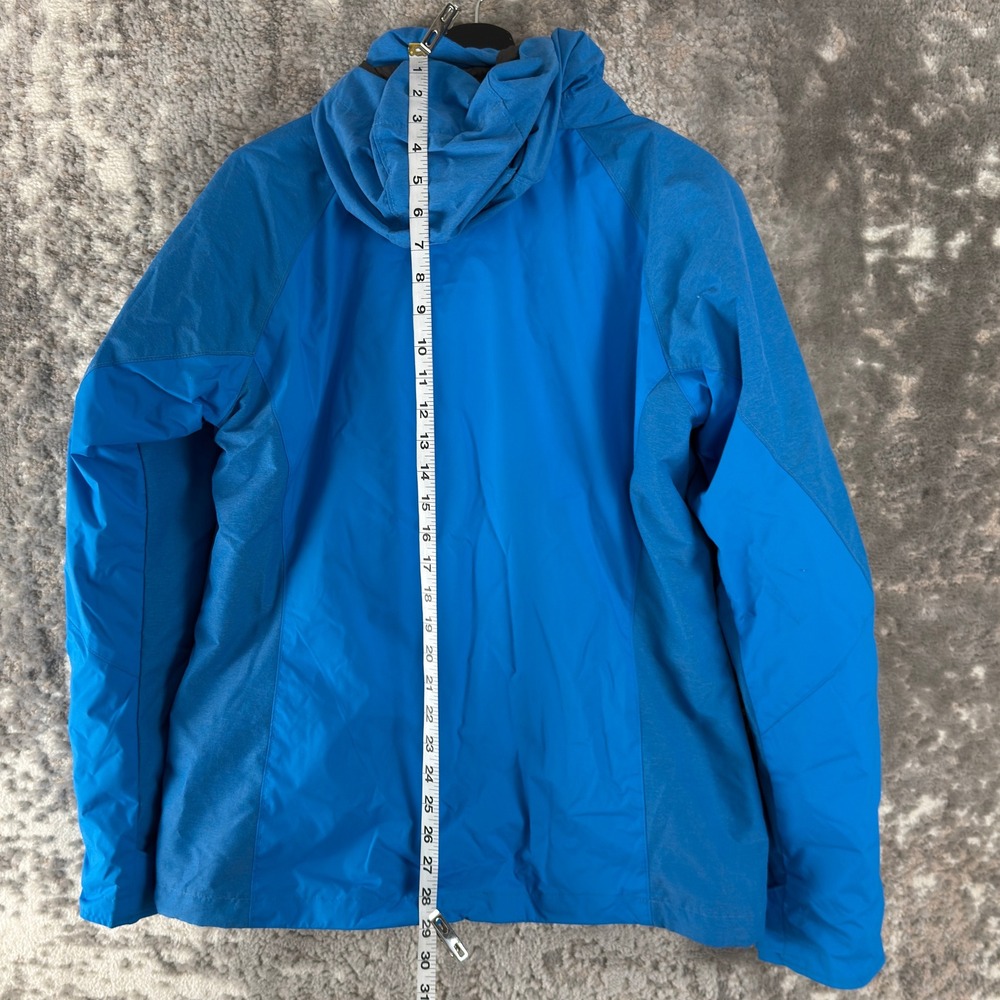 New Columbia Size L 3-in-1 Interchange Hooded Winter Ski Jacket Blue Long Sleeve - Picture 4 of 13